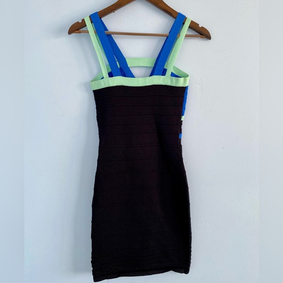Wow Couture Color-block Bandage Bodycon Dress Size Small - Picture 4 of 6